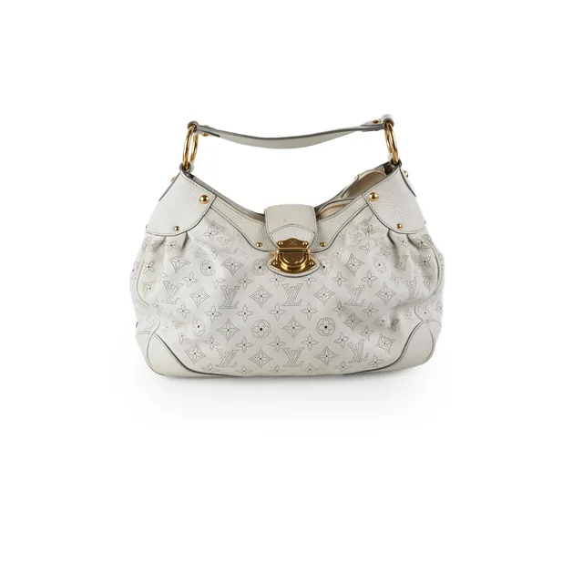 Louis Vuitton Mahina Bag White in White Leather from The Purse Affair
