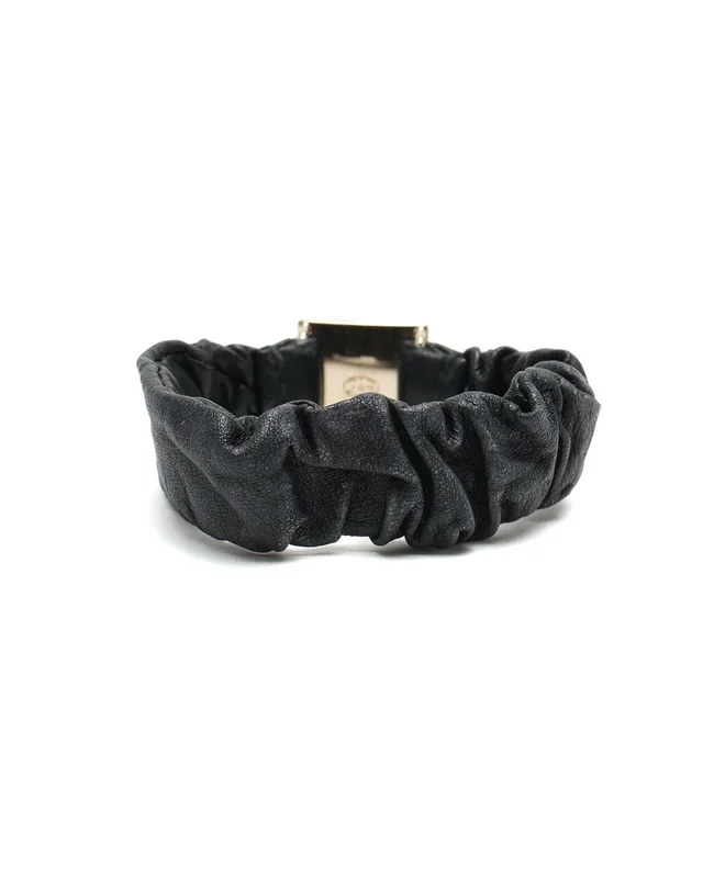 Chanel Coco Mark Scrunchie in Leather from A Retro Tale, photo 2 of 3