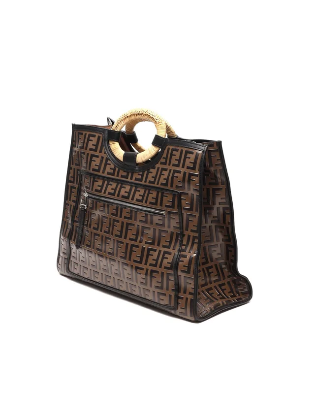 Fendi Zucca Runaway Bag in Raffia from A Retro Tale, photo 3 of 9
