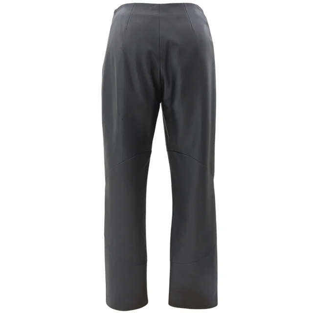 Loewe Leather Logo Zip Long Pants #36 Black in Black Leather from VINTAGE QOO TOKYO, photo 2 of 2