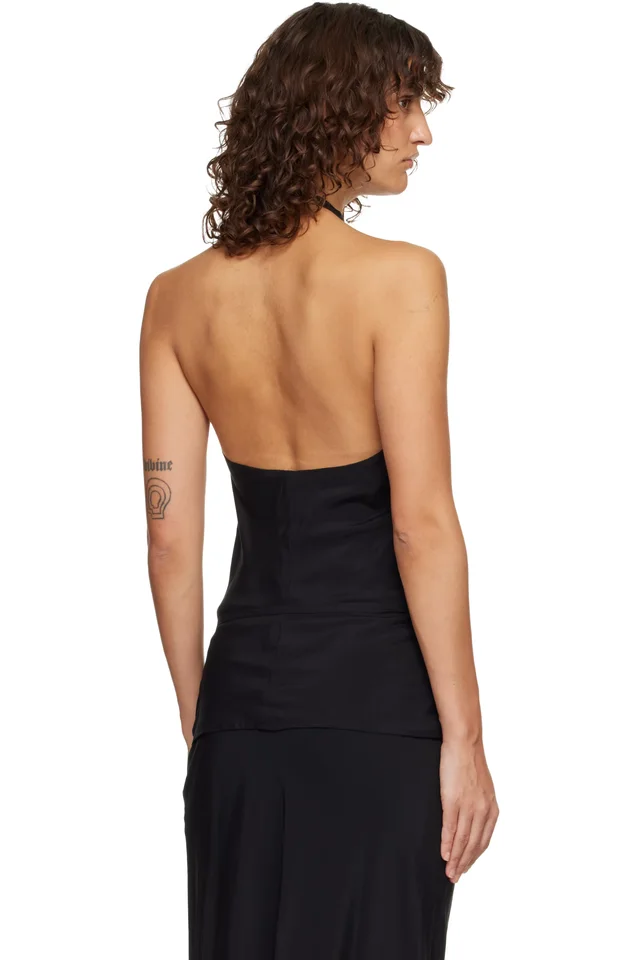 Belle Anna Black Faie Top, photo 3 of 4 from SSENSE