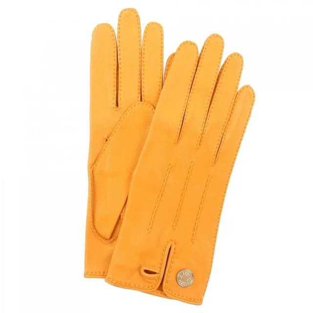 Hermès Glove Gloves Orange in Orange from The Reluxe