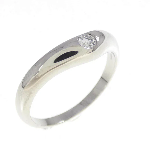 Bvlgari Platinum 950 Diamond Ring Size 8.5 from LuxUness