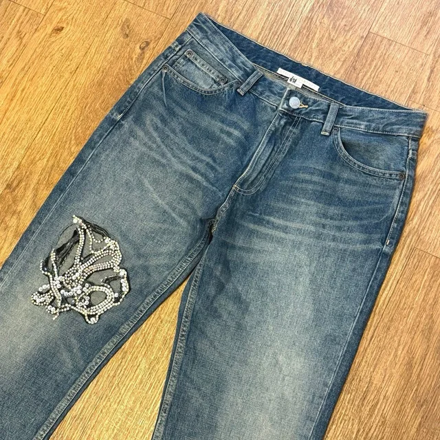 Stella McCartney Crystal Embellished Medium Wash Denim Jeans Size 30 in blue Denim from Poshmark
