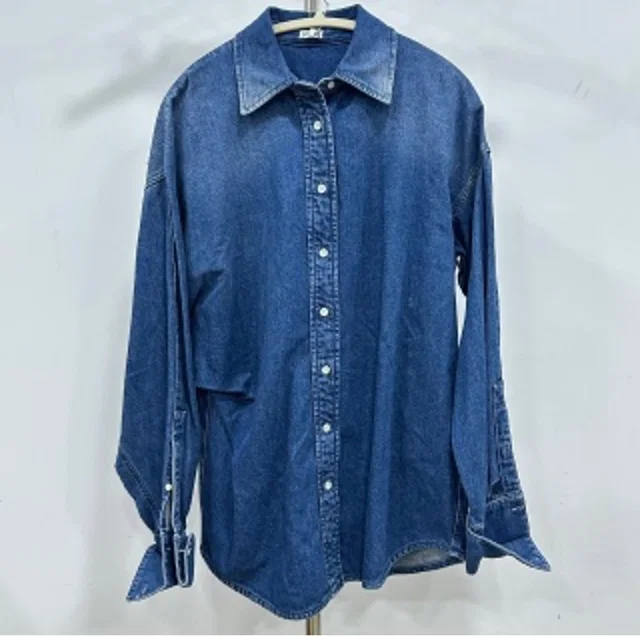 Loewe gradient blue denim shirt in Blue Denim from Luxury Promise