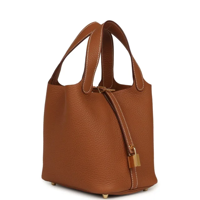 Hermès Picotin Lock 18 Gold Clemence Gold Hardware in Gold Clemence from Madison Avenue Couture, photo 1 of 1