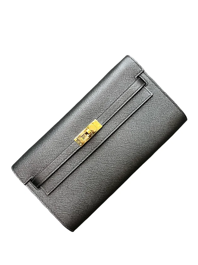 Hermès Kelly To Go Black Epsom GHW #B in Black Epsom leather from Luxury Promise