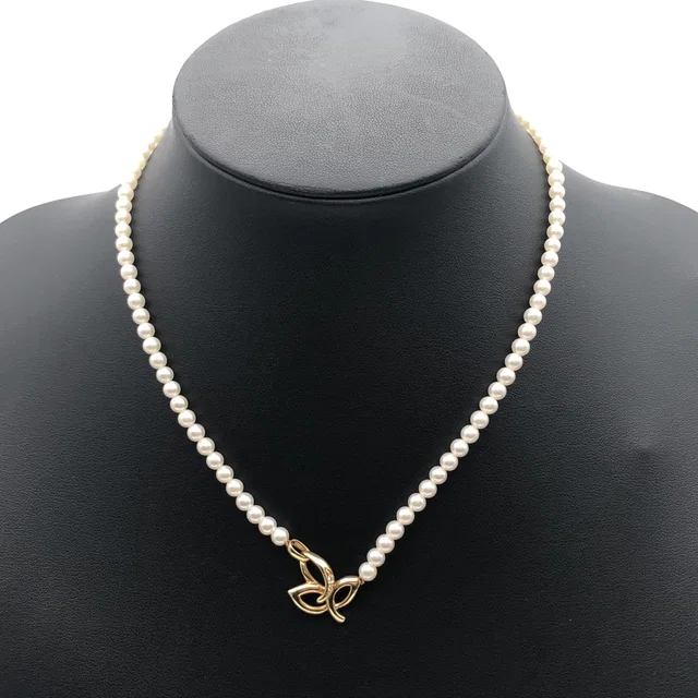 Tasaki Pearl String Necklace, K18YG, 12.6g, 16inch from Luxury Promise