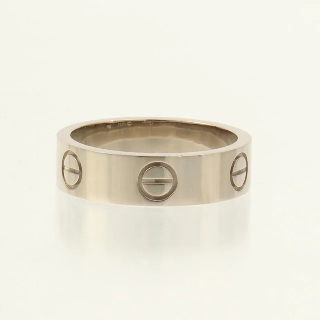 Cartier 18K Love Ring #56 Silver in Silver from VINTAGE QOO TOKYO, photo 2 of 2