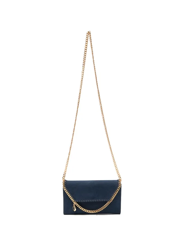 Stella McCartney Wallet — Navy Blue Leather in Navy Leather from HEWI