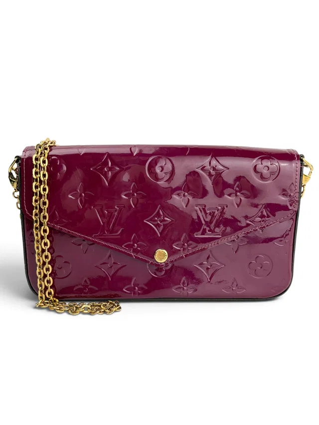 Louis Vuitton Monogram Vernis Pochette Felicie in Patent leather from Season 2 Consign