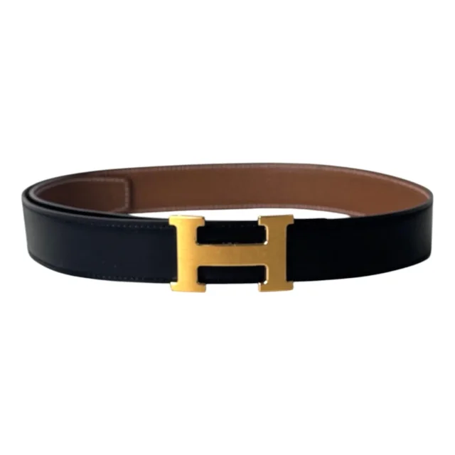 Hermès Classic H Belt Gold Black with Gold Buckle - 80cm in Black from Luxury Promise, photo 1 of 1