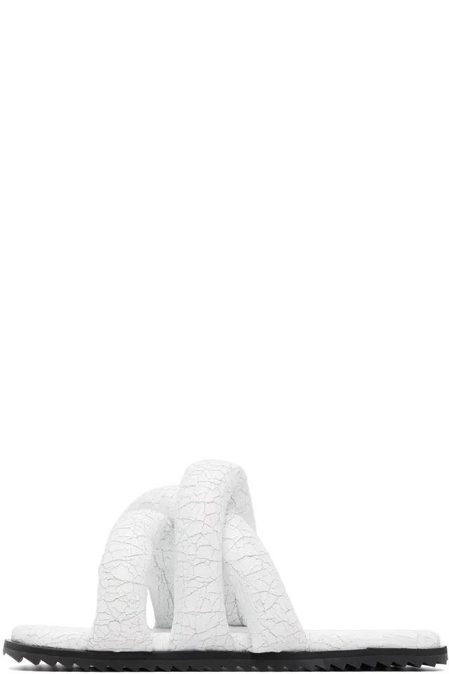 YUME YUME White Tyre Slides, photo 3 of 5 from SSENSE