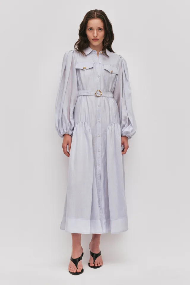 AJE Colide Shirt Dress in Blue from Aje, photo 1 of 1
