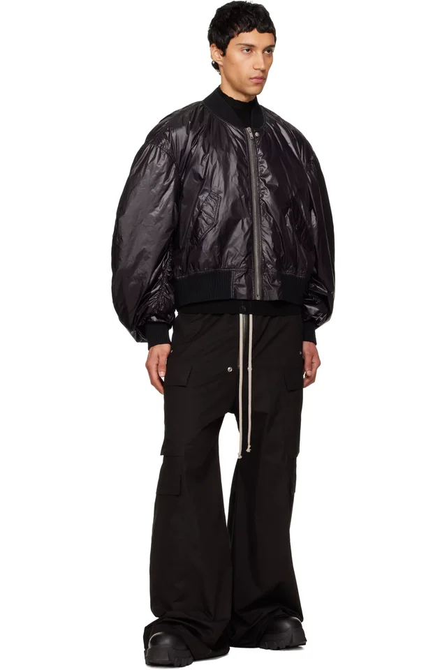 Rick Owens Black Cargobelas Cargo Pants, photo 4 of 4 from SSENSE