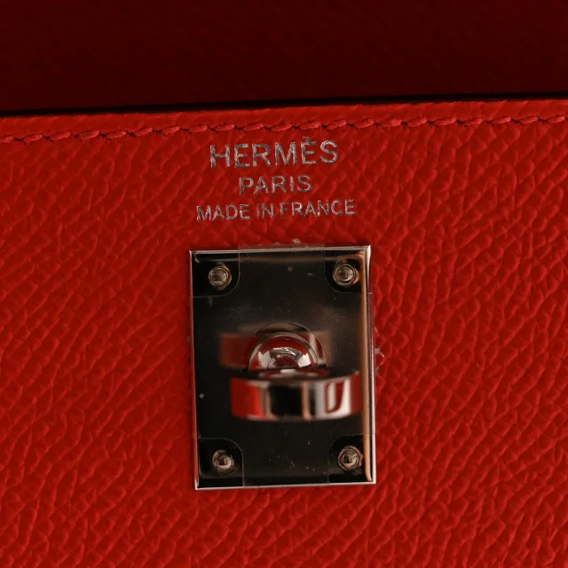 Hermès Epsom Kelly Sellier 25 Rose Jaipur in Pink Epsom leather from FASHIONPHILE, photo 6 of 14