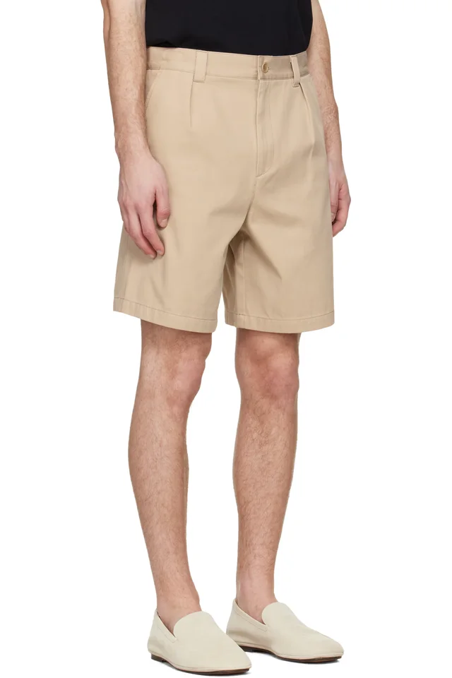 A.P.C. Beige Otis Bermuda Shorts, photo 2 of 4 from SSENSE