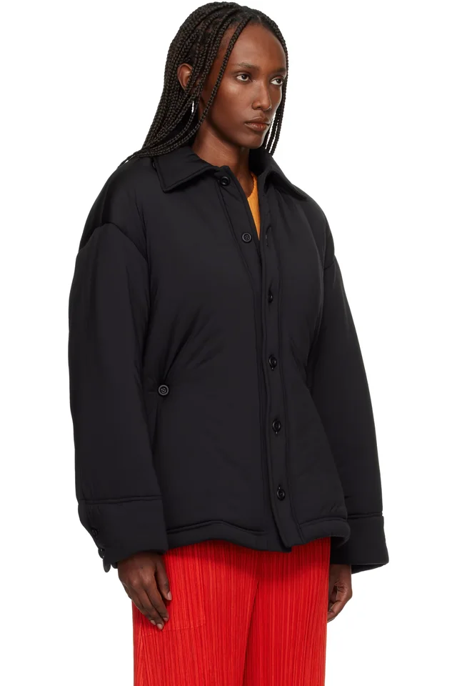 ISSEY MIYAKE Black Pumped-T Jacket, photo 2 of 4 from SSENSE