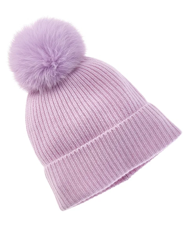 Sofia Cashmere sofiacashmere Rib Cashmere Hat, image 1 of 1 from Rue La La