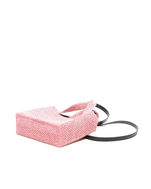 Loewe Mini Raffia Font Tote Bag in Raffia from A Retro Tale, photo 5 of 9