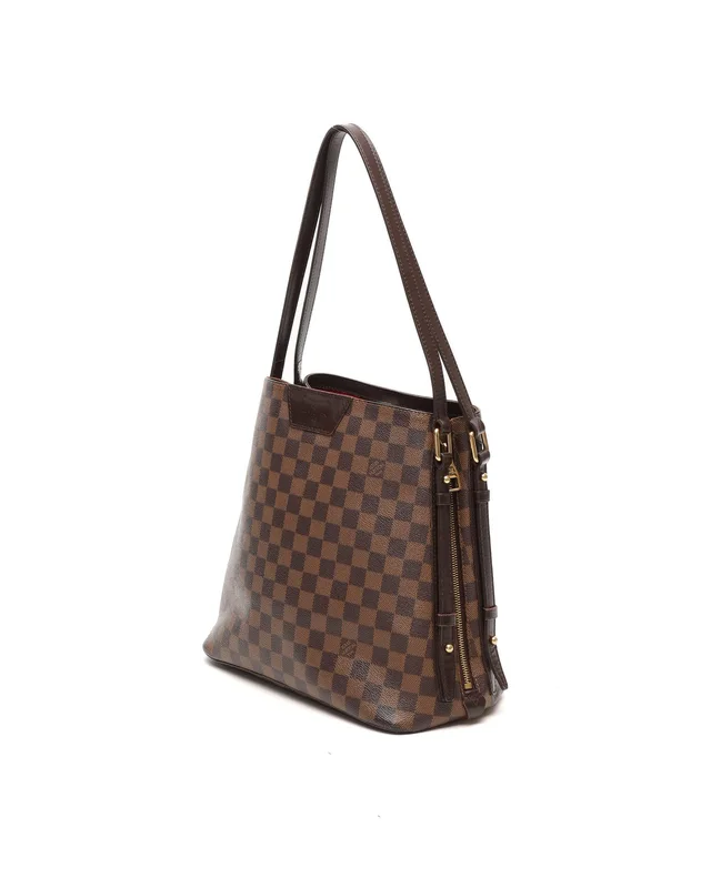 Louis Vuitton Damier Ebene Cabas Rivington Tote Bag in Brown Coated canvas from A Retro Tale, photo 2 of 10
