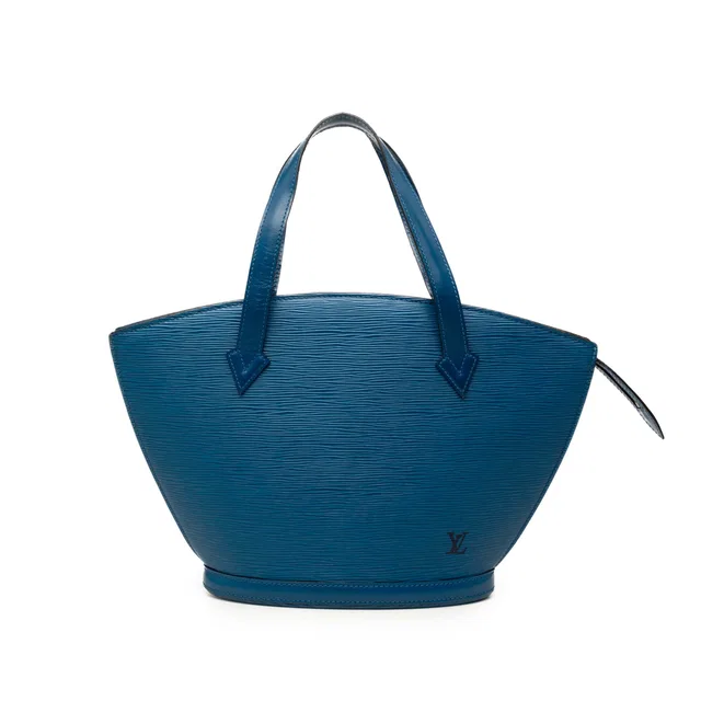 Blue Louis Vuitton Epi Saint Jacques PM Short Strap Handbag in Blue Leather from Designer Revival