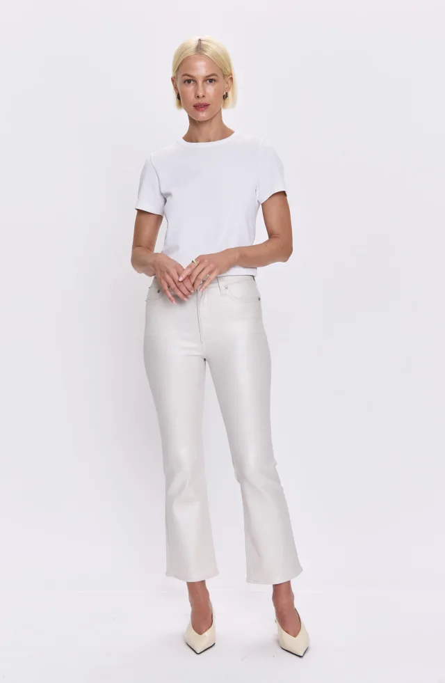 Pistola Lennon Coated High Waist Ankle Bootcut Jeans in White, photo 4 of 4 from Nordstrom Rack