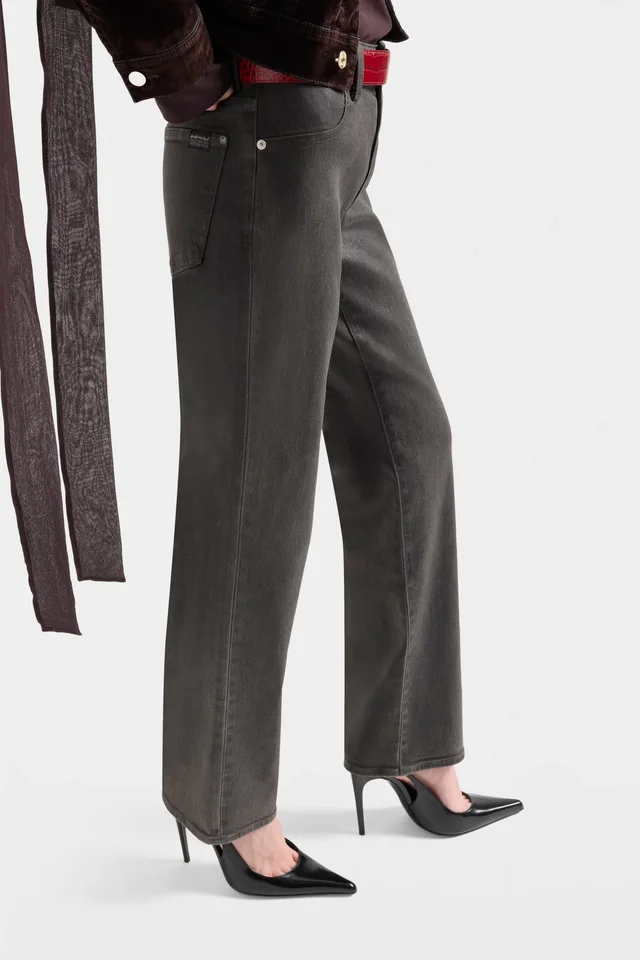 7 For All Mankind Calie logo-patch straight jeans, photo 5 of 9 from SENSER