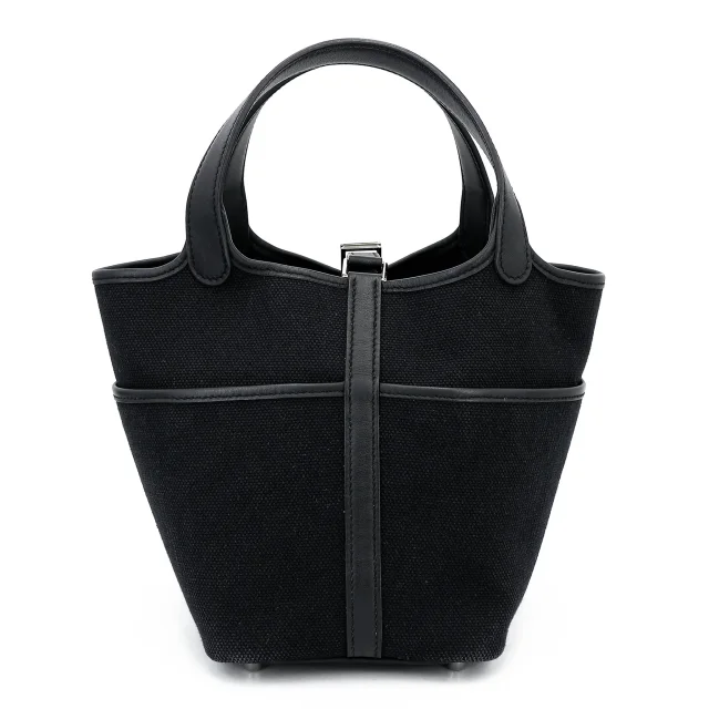 Hermès Picotin Lock PM Cargo Noir (89) in Black Swift leather from Ginza Xiaoma, photo 2 of 4