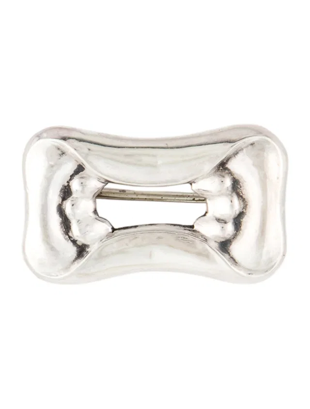 Georg Jensen #33 Open Brooch in multicolor from The RealReal