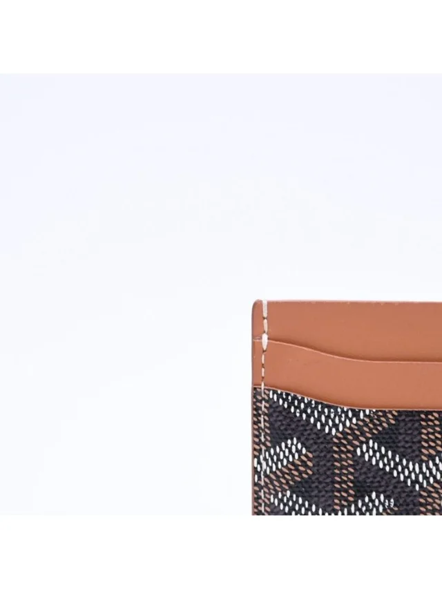 Goyard Saint Sulpice Card Case Black Brown in black|brown|red Calfskin from Poshmark, photo 5 of 12