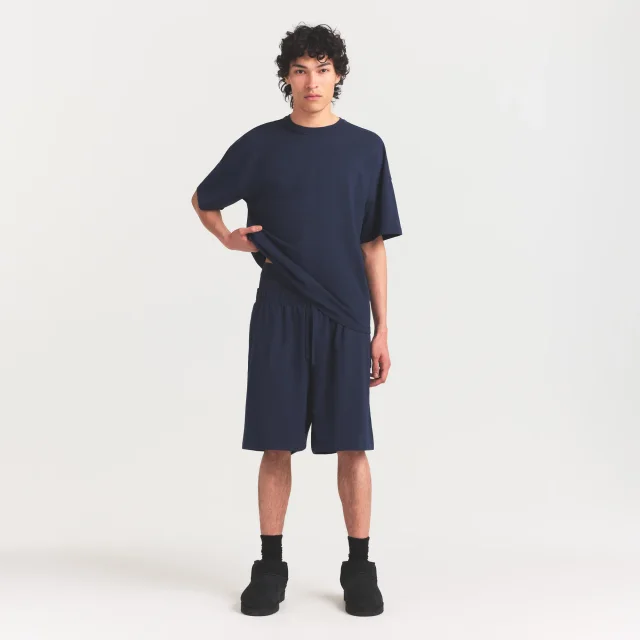 SKIMS mens relaxed short in Blue, photo 2 of 2 from SKIMS