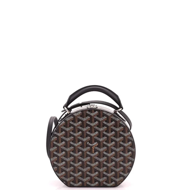 Goyard Alto Hatbox Bag Coated Canvas in black Coated canvas from Rebag