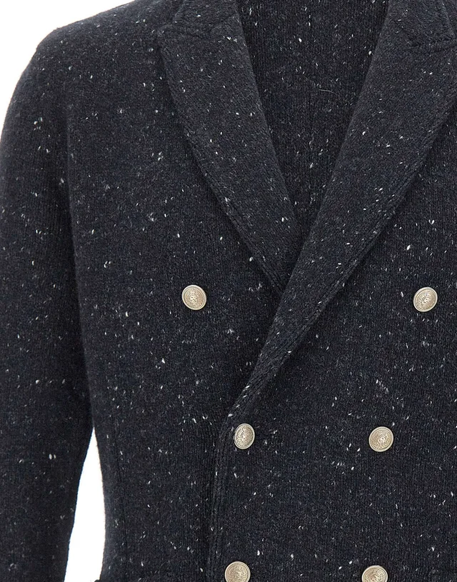 Eleventy double-breasted knit blazer, photo 4 of 5 from SENSER