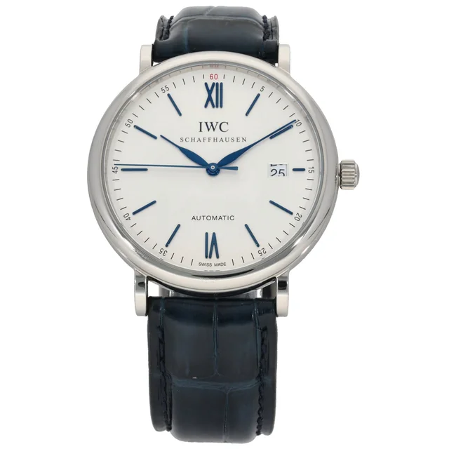 IWC Portofino IW356527 40mm Stainless Steel Watch in Leather from H&T