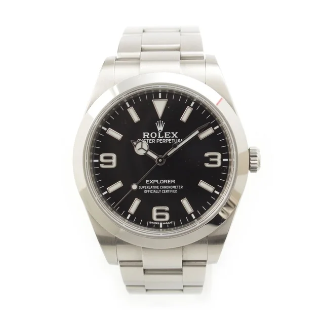 Rolex SS Watch Total Number of Frames 10 Automatic Black Dial Silver in Black from The Reluxe