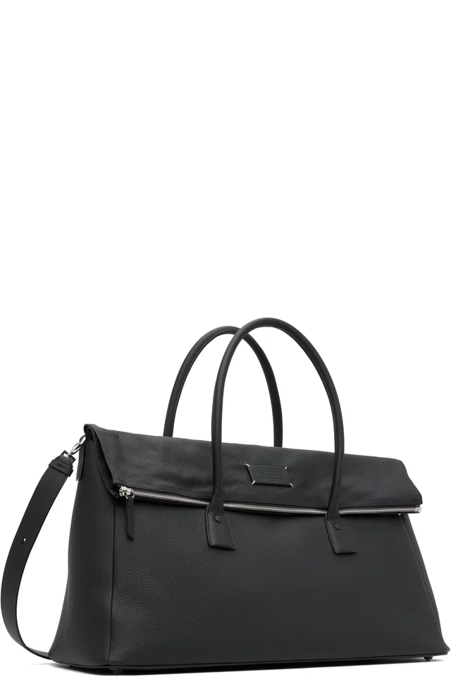 Maison Margiela Black 5AC Travel Bag, photo 2 of 3 from SSENSE