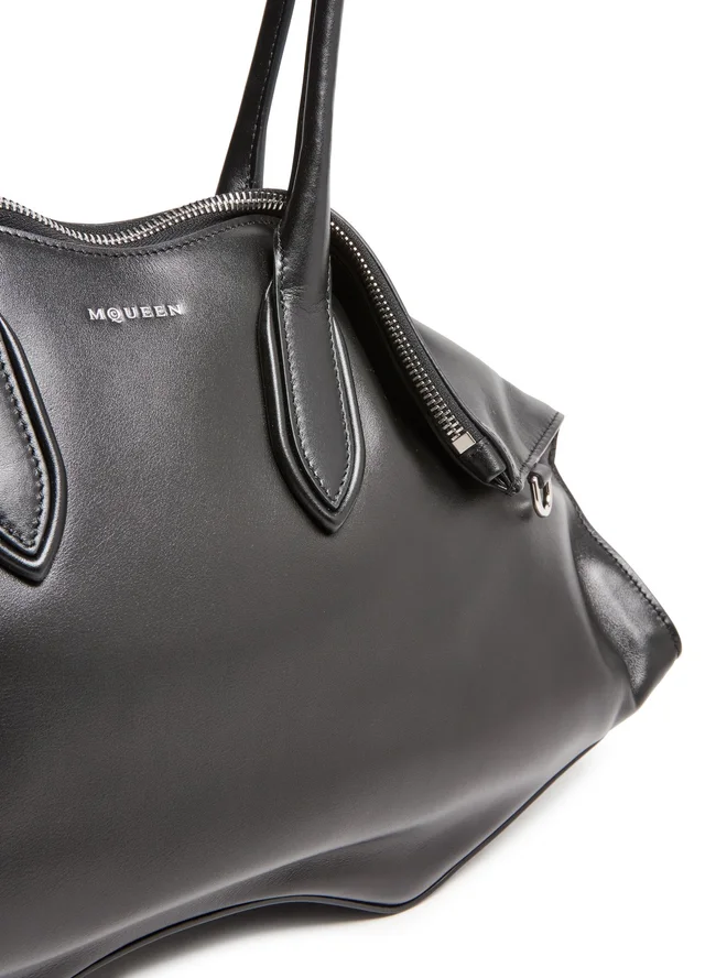MCQUEEN Manta handbag in Black Calf leather, photo 6 of 8 from 24S (US)
