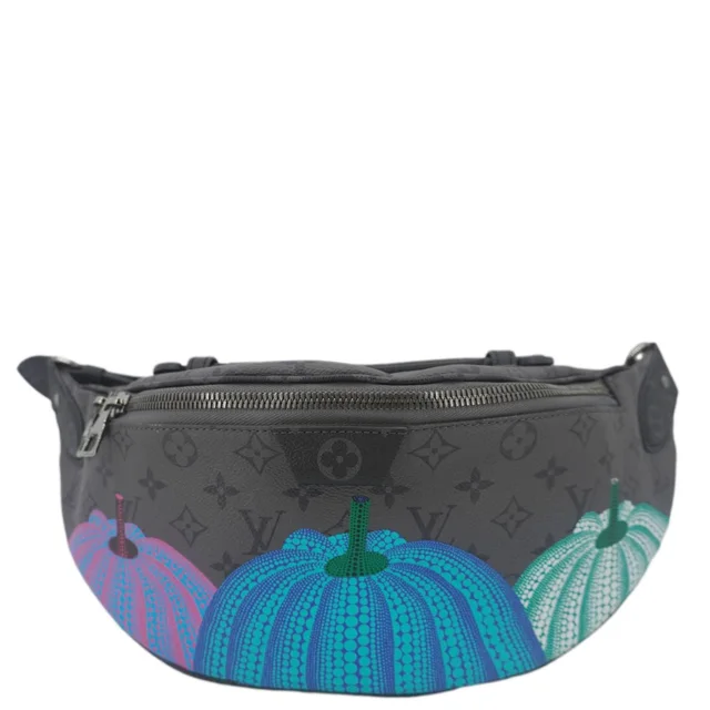 Louis Vuitton X YK Monogram Reverse Eclipse Pumpkin Canvas Bumbag Gray in Grey Canvas from Dallas Designer Handbags