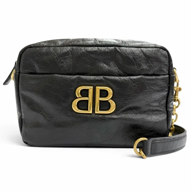 Balenciaga Monaco Arena Calfskin Shoulder Bag in Calfskin from LuxUness