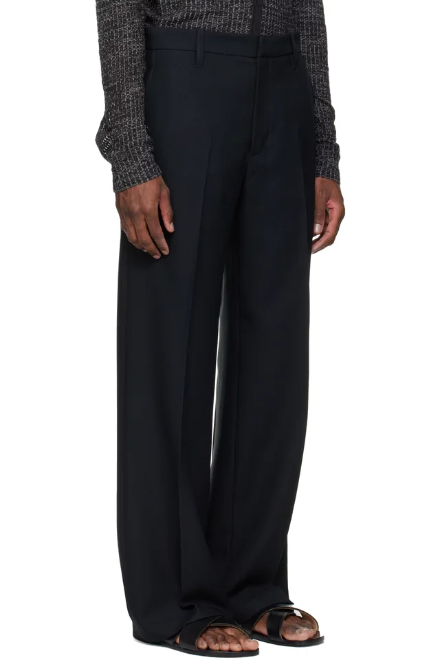 Stockholm (Surfboard) Club Black Tailored Bootcut Trousers, photo 2 of 4 from SSENSE