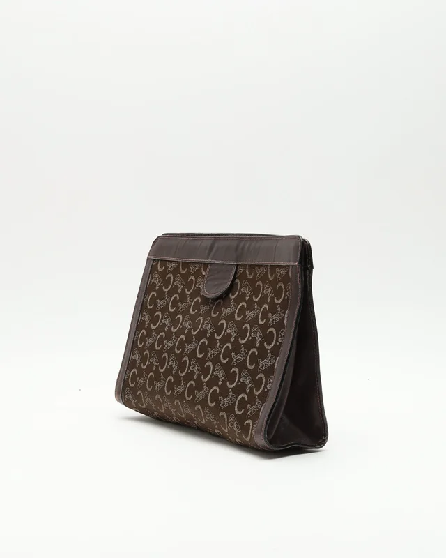 Celine C Horse Carriage Clutch Bag in Canvas from A Retro Tale, photo 3 of 9