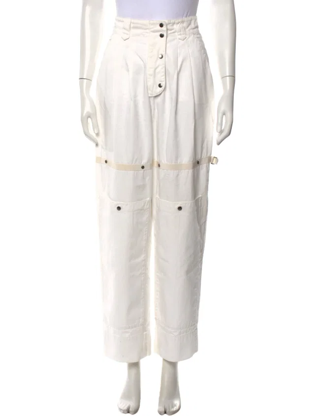 Etro Straight Leg Pants in white from The RealReal