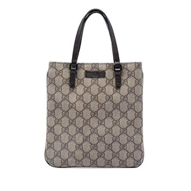 Beige Gucci GG Supreme Handbag in Beige Coated canvas from Designer Revival, photo 1 of 1