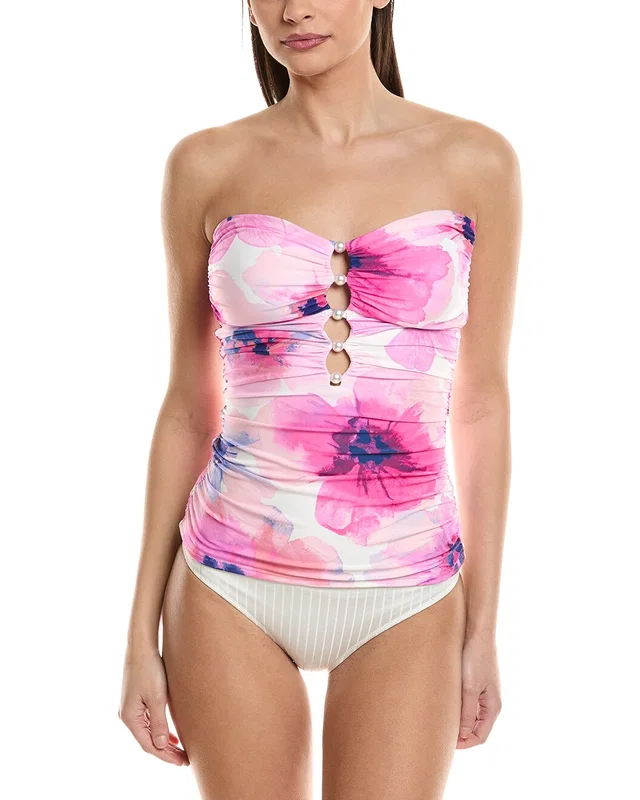 Carmen Marc Valvo Shirred Tankini, image 1 of 1 from Gilt