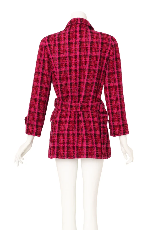 Chanel 1995 F/W Bouclé Belted Coat in Tweed from Recess LA, photo 7 of 8