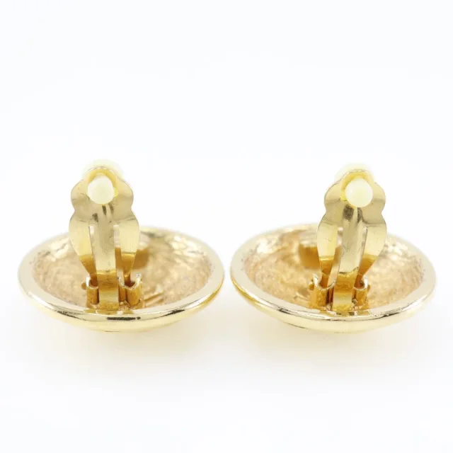 Chanel Coco Mark Gold Plated Earrings in Gold Gold-plated metal from LuxUness, photo 5 of 7