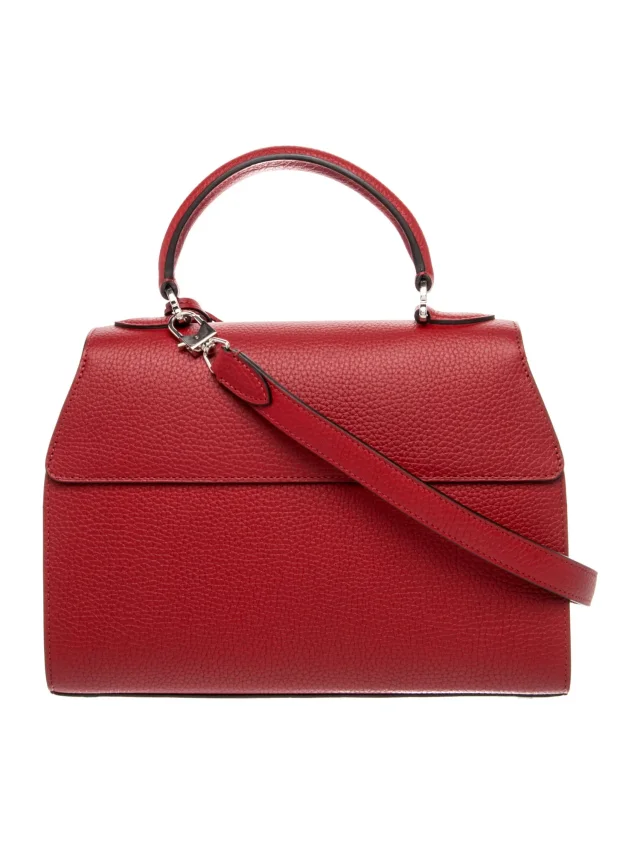Moynat Top Handle Bag in red Leather from The RealReal, photo 4 of 6
