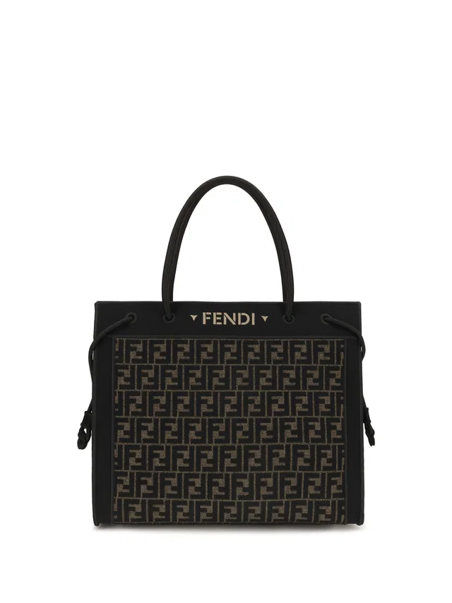 Fendi Stencil Shoulder Bag — Black in Black from HEWI