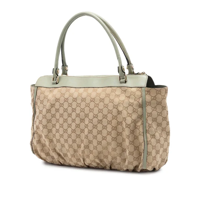 Beige Gucci GG Canvas Abbey D Ring Tote in Beige Canvas from Designer Revival, photo 2 of 2